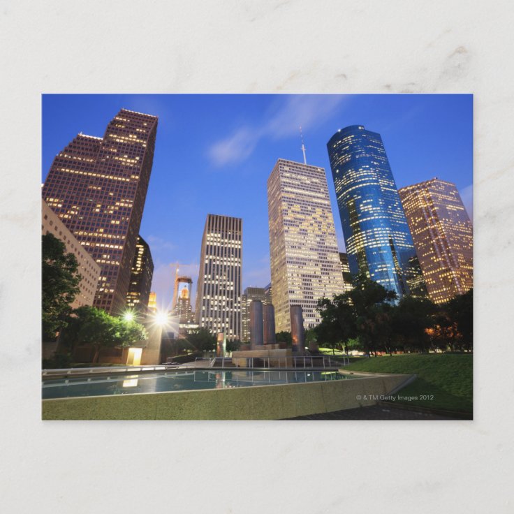 Downtown Houston, Texas Postcard Zazzle