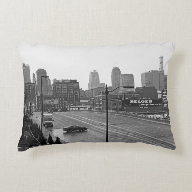 Downtown Kansas City Accent Pillow (Front)
