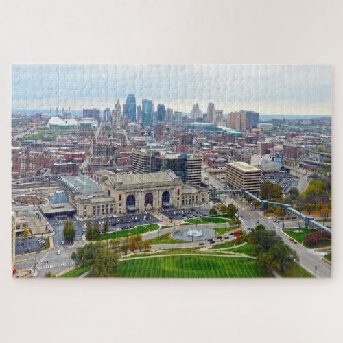 Downtown Kansas City from Liberty Memorial Tower Jigsaw Puzzle
