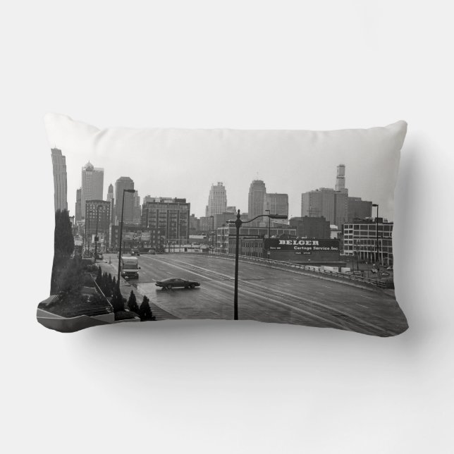 Downtown Kansas City Lumbar Pillow (Front)