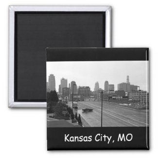Downtown Kansas City Skyline Magnet