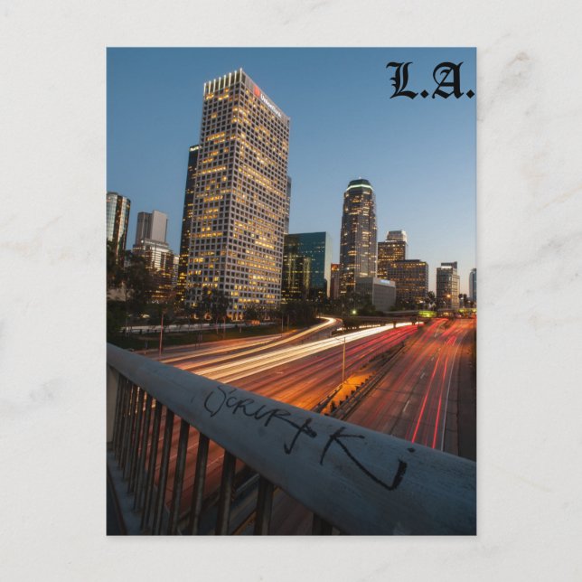 Downtown L.A. postcard (Front)