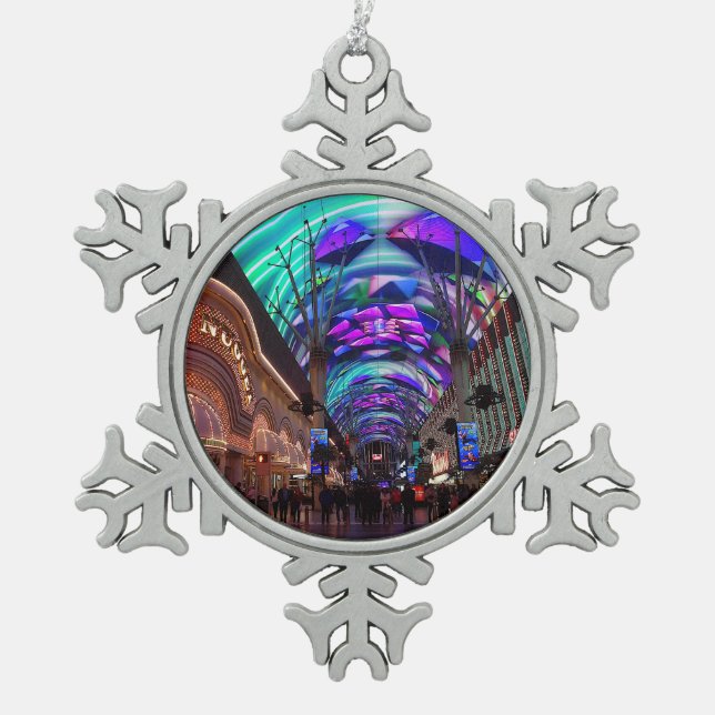 Downtown Las Vegas #4 Snowflake Ornament (Front)