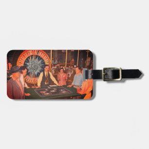Downtown Las Vegas, Nevada Vintage Casino Scene Luggage Tag