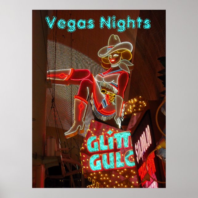 Downtown Las Vegas Nights Poster (Front)