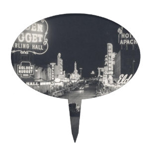 Downtown Las Vegas Retro Cake Topper
