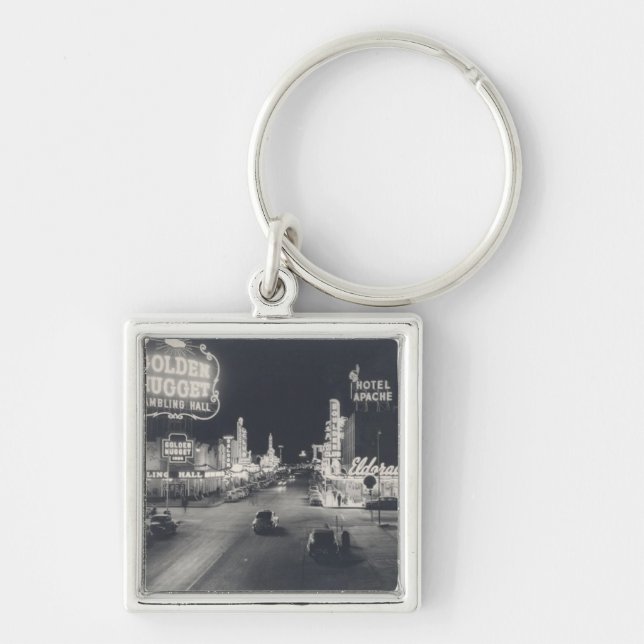 Downtown Las Vegas Retro Keychain (Front)
