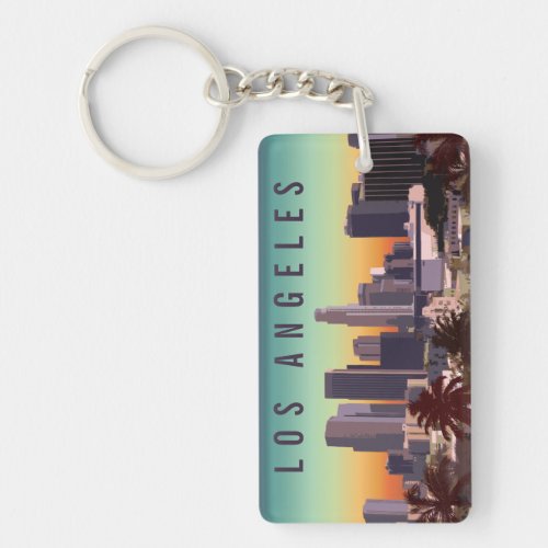 Downtown Los Angeles California Keychain