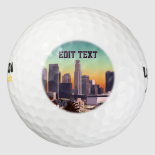 Downtown Los Angeles - Customizable Image Golf Balls