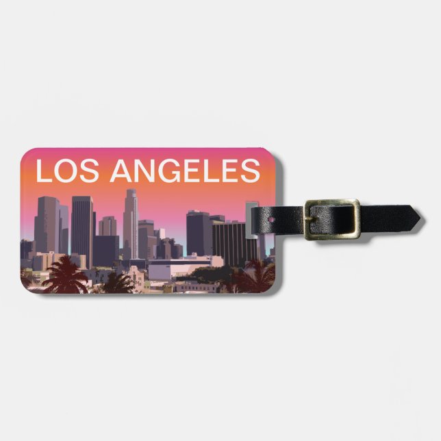 Downtown Los Angeles - Customizable Image Luggage Tag (Front Horizontal)