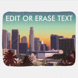 Downtown Los Angeles - Customizable Image Receiving Blanket