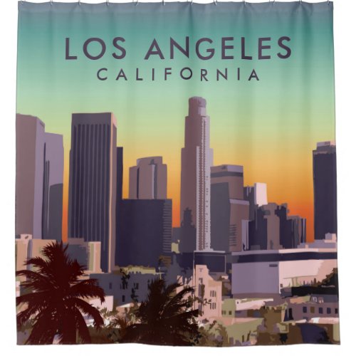 Downtown Los Angeles Shower Curtain