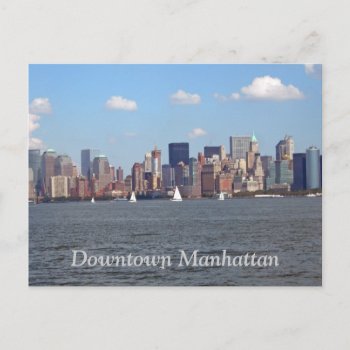 Downtown Manhattan Postcard by teknogeek at Zazzle