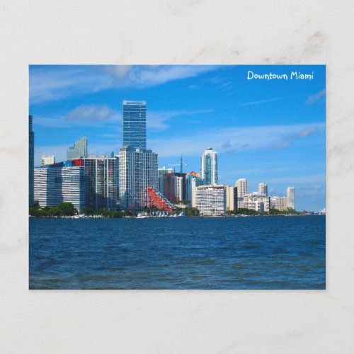 Downtown Miami Skyline Postcard