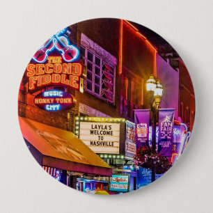 Downtown Nashville Tennessee Nightlife Button