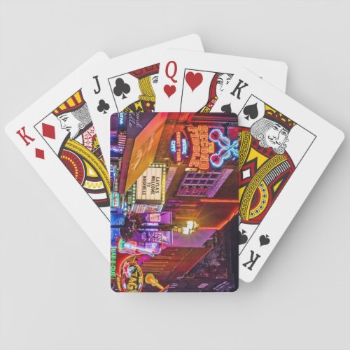 Downtown Nashville Tennessee Nightlife Playing Cards