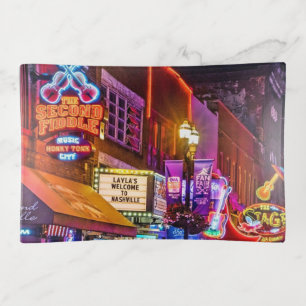 Downtown Nashville Tennessee Nightlife Trinket Tray