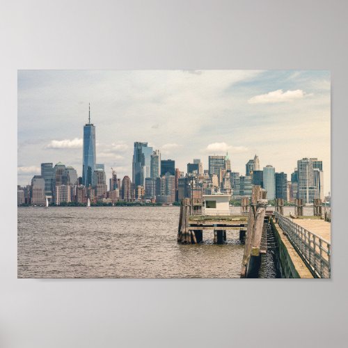 Downtown New York Skyline Poster