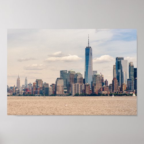 Downtown New York Skyline Poster