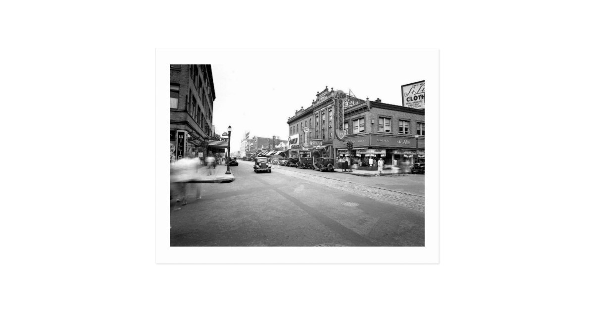 Downtown, Perth Amboy, New Jersey Vintage Postcard | www.waldenwongart.com