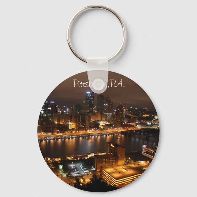 Downtown Pittsburgh, PA. Keychain (Front)