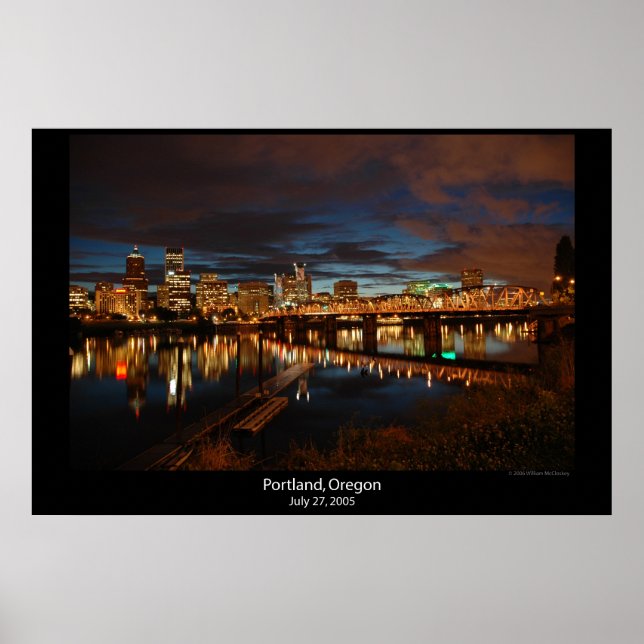 Downtown Portland, Oregon Poster (Front)