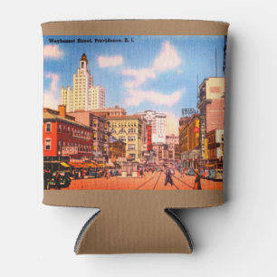 Downtown Providence, RI Vintage Photo Can Cooler
