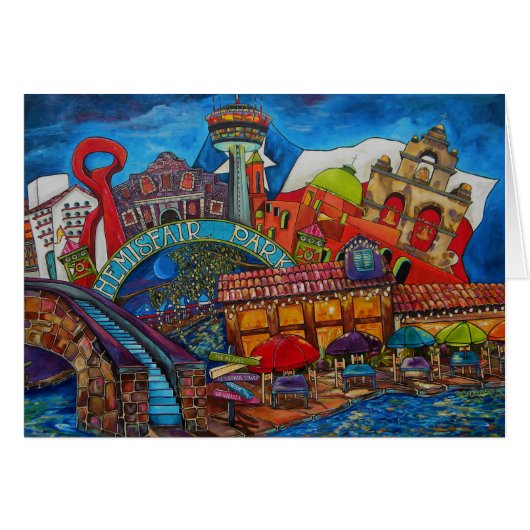 downtown san antonio card (Front Horizontal)