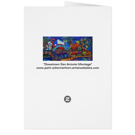 downtown san antonio card (Back)