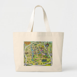 Downtown San Antonio Texas Large Tote Bag