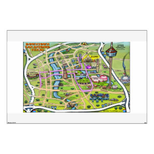 Downtown San Antonio Wall Decal