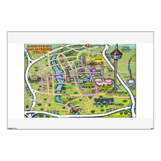 Downtown San Antonio Wall Decal