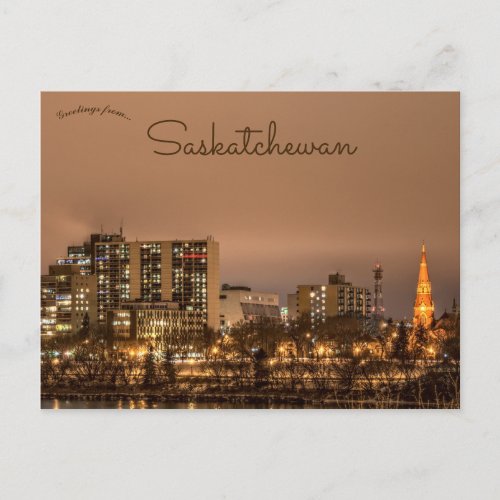 Downtown Saskatoon Saskatchewan Postcard