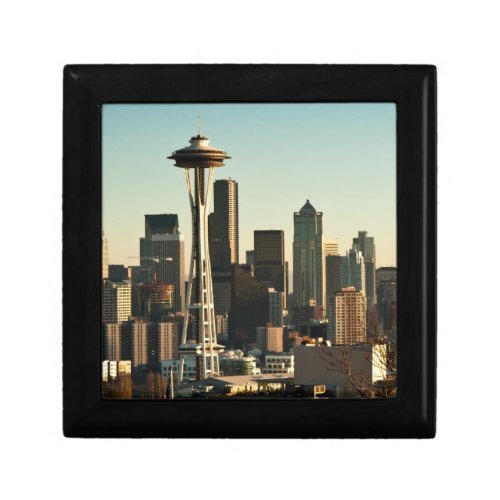 Downtown Seattle skyline and Space Needle Gift Box