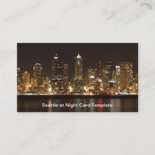 Downtown Seattle Washington Business Card