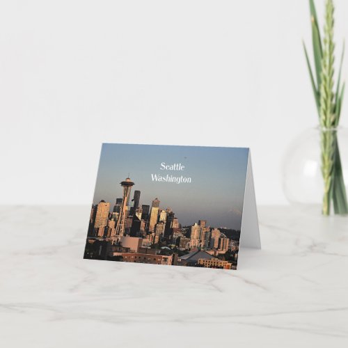 Downtown Seattle Washington Card