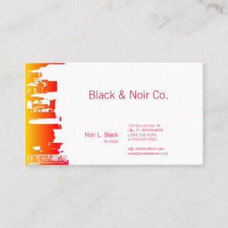 Downtown Silhouette Architect Business Card