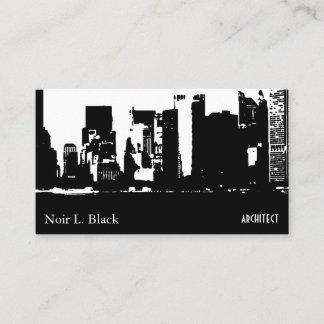 Downtown Silhouette Architect Business Card