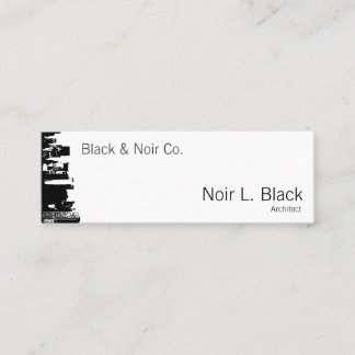 Downtown Silhouette Architect Mini Business Card