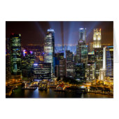 Downtown Singapore city at night (Front Horizontal)