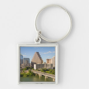Downtown Skyline on Lady Bird Lake Keychain