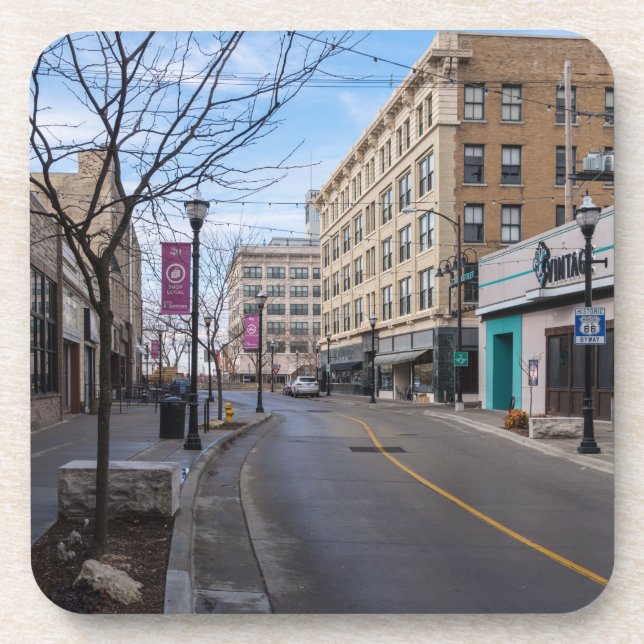 Downtown Springfield Beverage Coaster (Front)