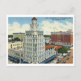 Downtown, St. Petersburg, FL Vintage Postcard