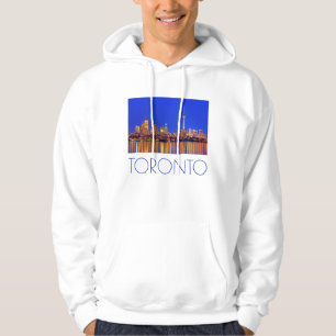 Downtown Toronto skyline at night Hoodie