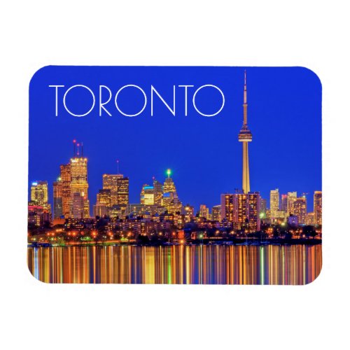 Downtown Toronto skyline at night Magnet