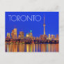 Downtown Toronto skyline at night Postcard