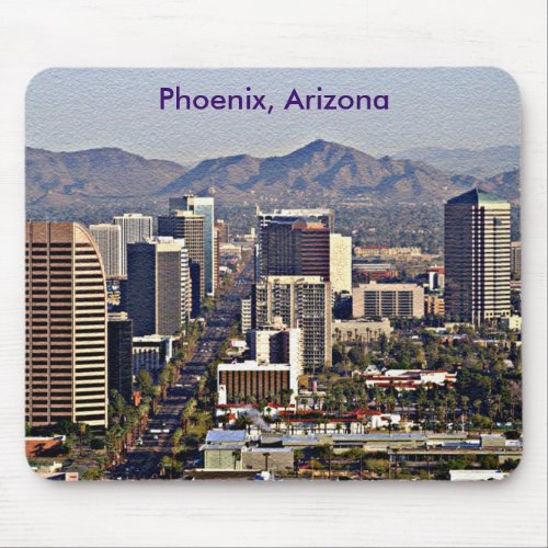 Downtown View of Phoenix Arizona Mouse Pad