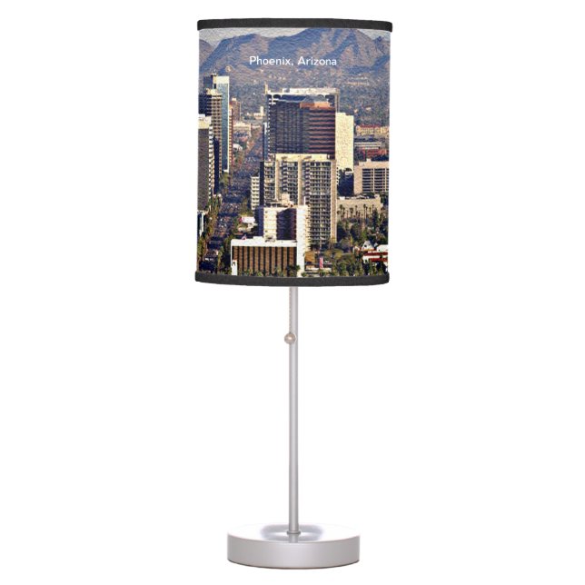 Downtown View of Phoenix, Arizona Table Lamp (Front)