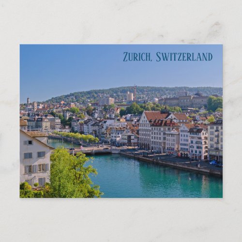 Downtown Zurich Postcard