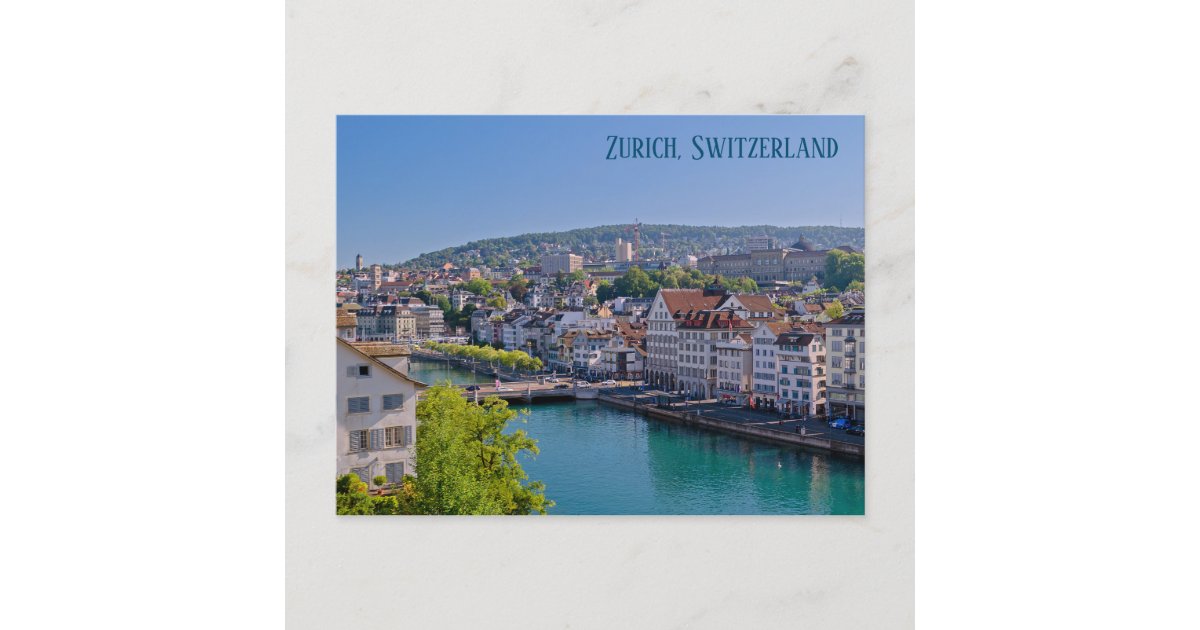 Downtown Zurich Postcard Zazzle